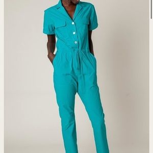 Rachel Antonoff Matthew Jumpsuit Size L Peacock Color *Offers Welcome!*